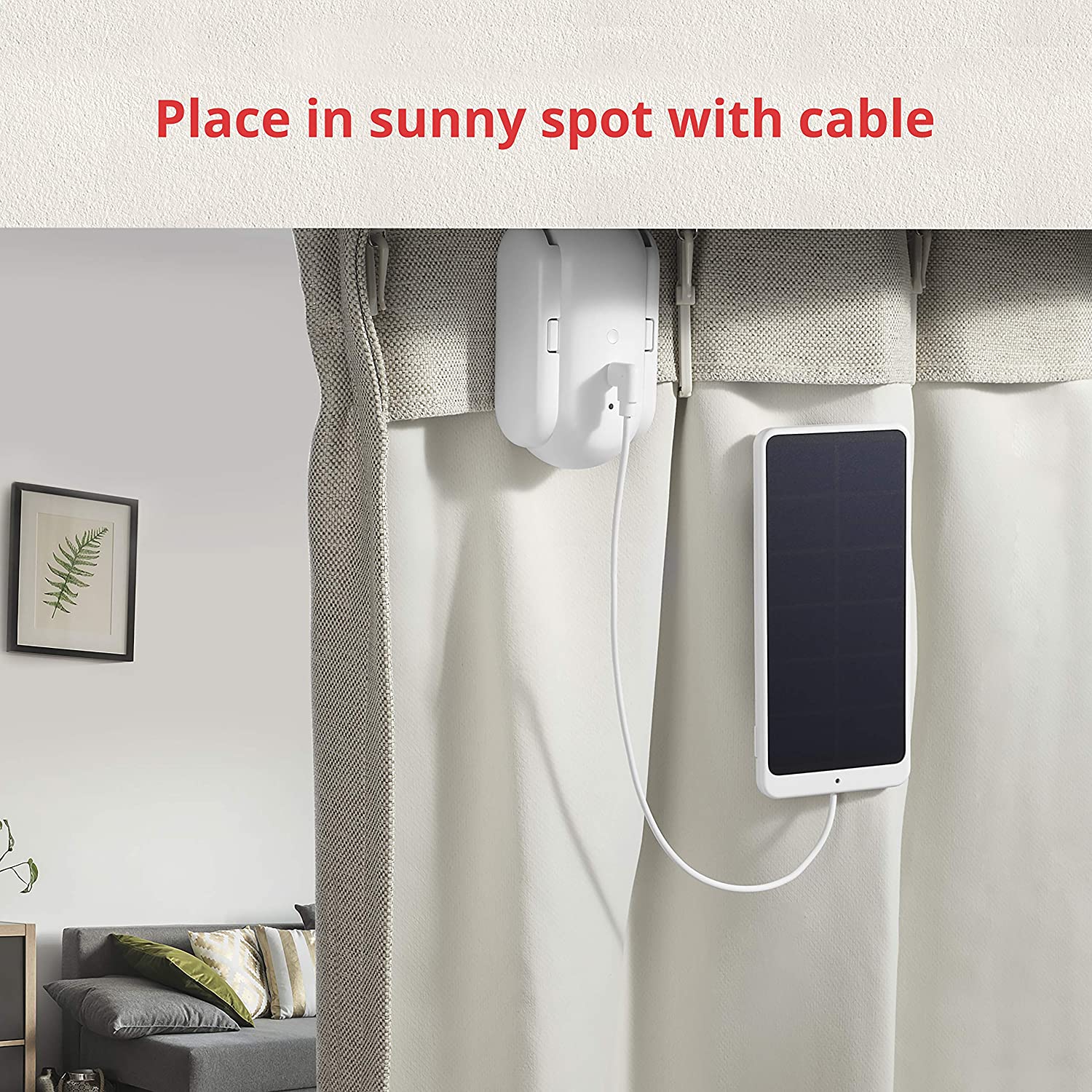 SwitchBot Solar Panel for Curtain 2